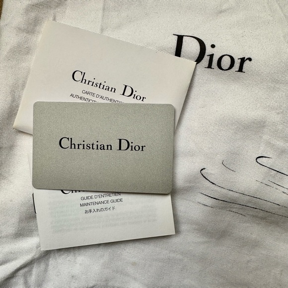 Christian Dior Lady Dior Medium Caviar Calfskin Yellow/Baby Blue/Grey NWOT RARE - Picture 4 of 9